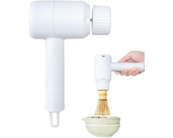 Elektrische Garde - Melkopschuimer Roerder - Dranken Bereiden - Batterij Aangedreven - 20.5cm - Zwart