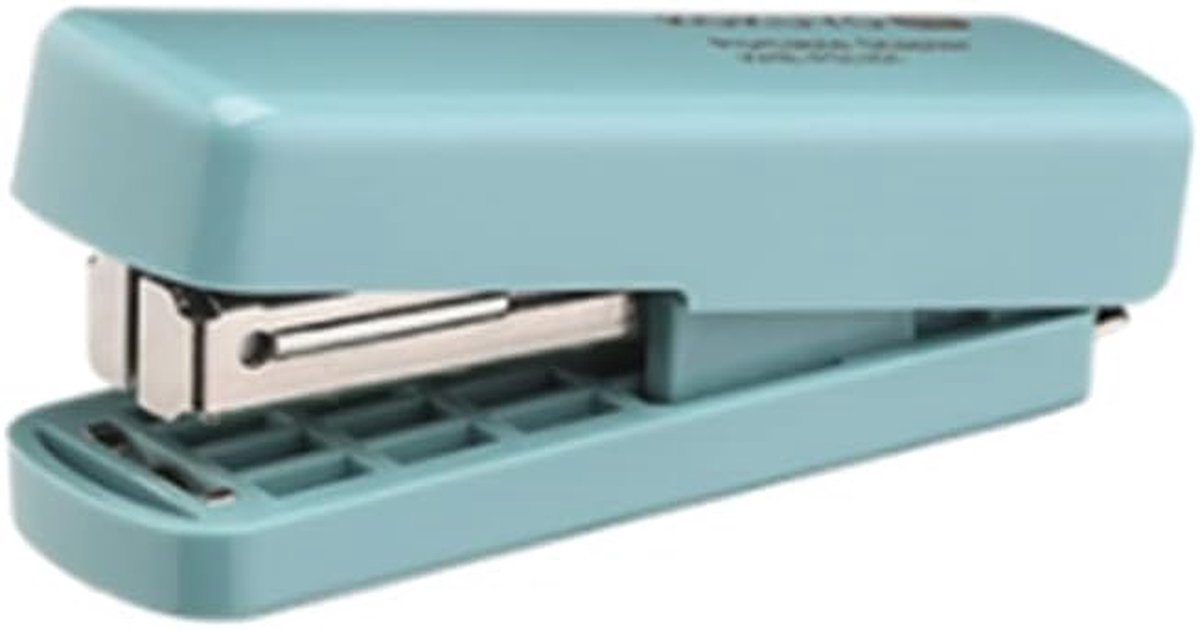 Mini Nietmachine - Kantoor Nietapparaat - Papier Binden - Arbeidsbesparend Ontwerp - 15 Vel Capaciteit - Blauw