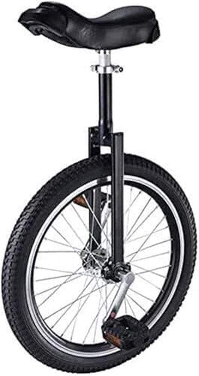 Eenwieler voor Volwassenen - Single Wheel Bike - Stadsvervoer - Sterke Aluminium Legering - 200 kg Draagvermogen - Zwart