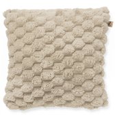 Dutch Decor VIVA - Coussin décoratif 45x45 cm - Pierre ponce - beige - Coussin intérieur inclus