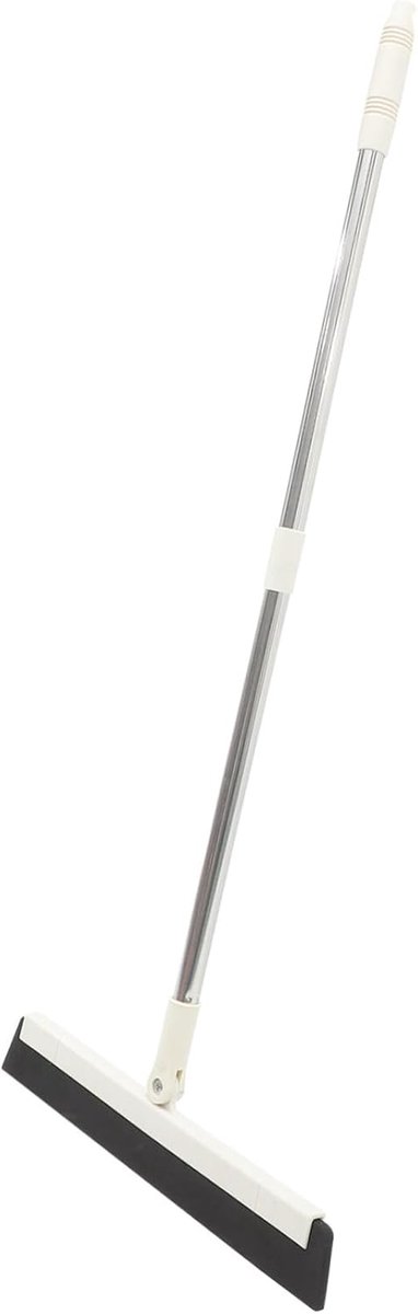 Schraper met steel - Vloerwisser raamwisser - Glanzende oppervlakken - 180 graden draaibaar - 80x35cm - Wit