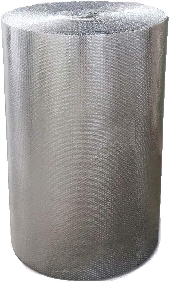 Isolatie Folie - Warmtefolie Reflectiefolie - Energie Besparen - Dubbelzijdig Aluminium - Zelfklevend - Zilver