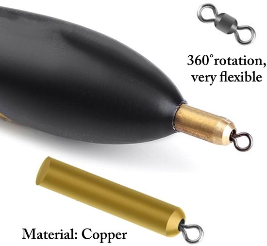 Dailygoods- Visdobberset 5-delig - Flexibele Waggler Drijvers - Perfect voor Forelvissen - Laadvermogen 2,5 g - Sterke Kleuren - Geschikt voor Meer/Rivier/Vijver - Dobbers van Dailygoods — afbeelding 5