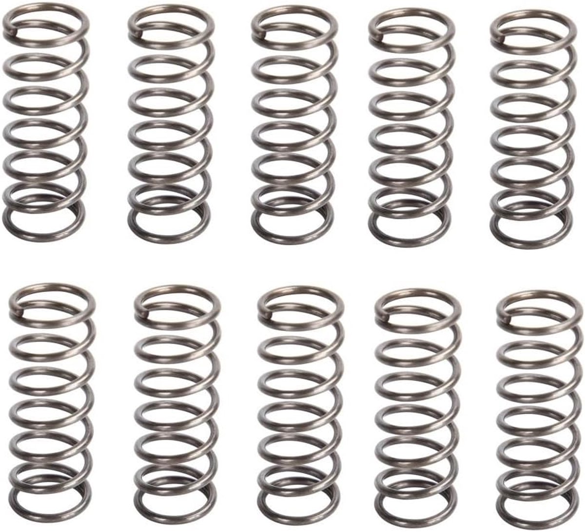 Compressie Lente - Roestvrij Staal - Apparaten Reparatie - Niet-corrosief - 10-50mm Lengte - Zilverkleurig
