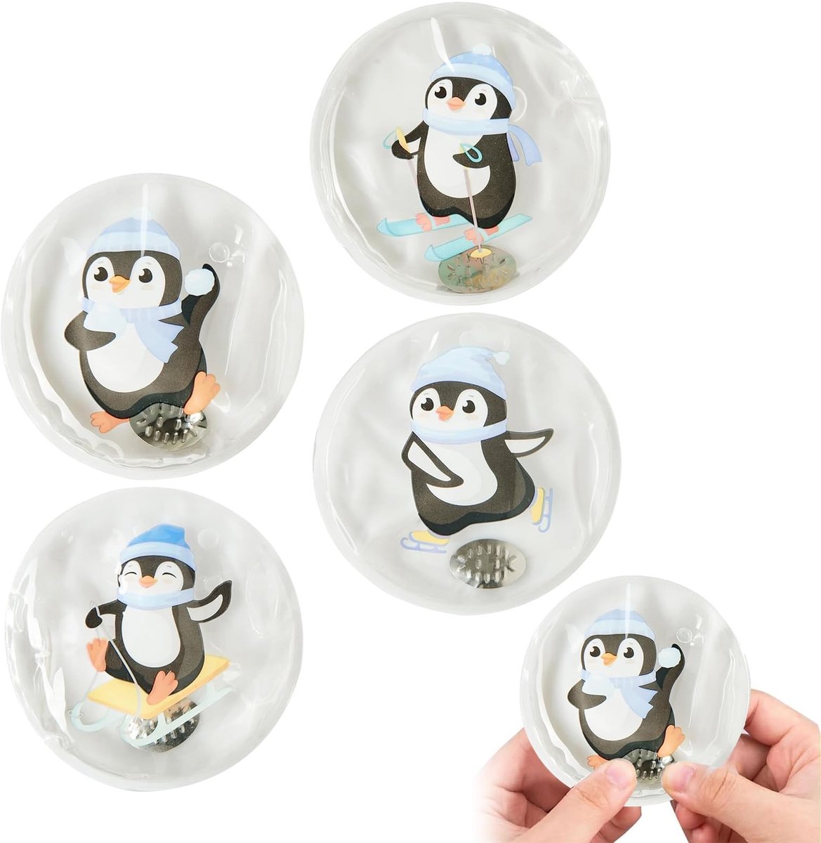 Dailygoods - 4 Stuks Herbruikbare Zakwarmers - Handwarmer voor Kinderen en Volwassenen