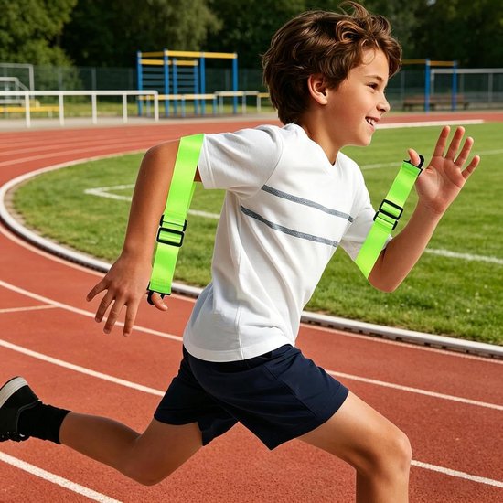 Armtrainer voor hardlopen - Armbrace trainer - Sportprestaties verbeteren - Ergonomische ondersteuning - Verstelbaar 27-30 cm - Groen — afbeelding 5