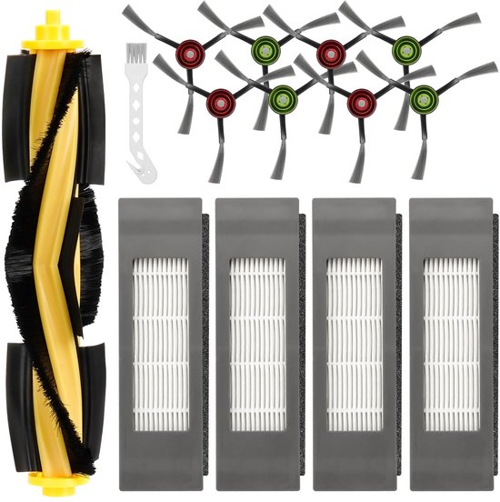 Dailygoods- Filter Vervangingsfilter voor Ecovacs Deebot - Filter voor T8/N8/N7 - Hoofdborstel - Accessoires voor Robot - Toepasselijke Modellen - Controleer Apparaatmodel - Stofzuigerfilter