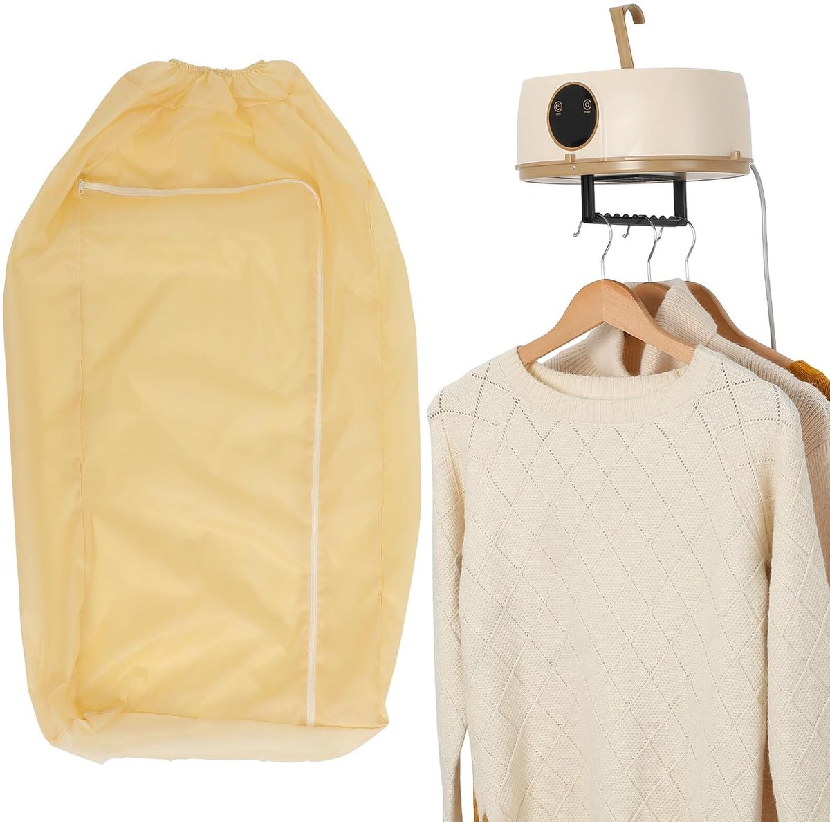 Compacte Reisdroger Draagbare Kledingdroger Snel Kleding Drogen Slimme Temperatuurregeling 28 x 22 x 11 cm Multicolor