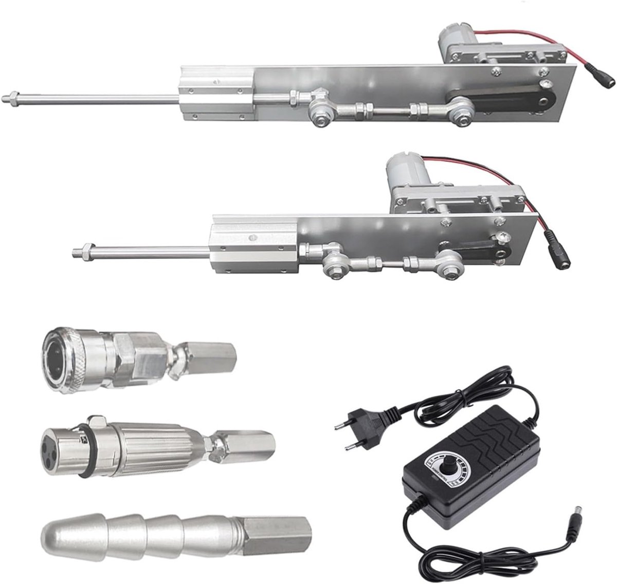 Lineaire Actuator Kit - Telescopische Motor - Precisie Beweging - Hoge Koppel - 24V 80mm - Zwart