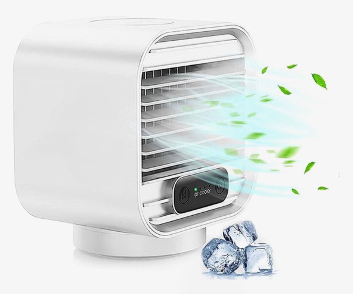 BIXc® - Draagbare - mobiele luchtbevochtiger - Aircooler - Ventilator - Inclusief Luchtbevochtiger - 150 ML