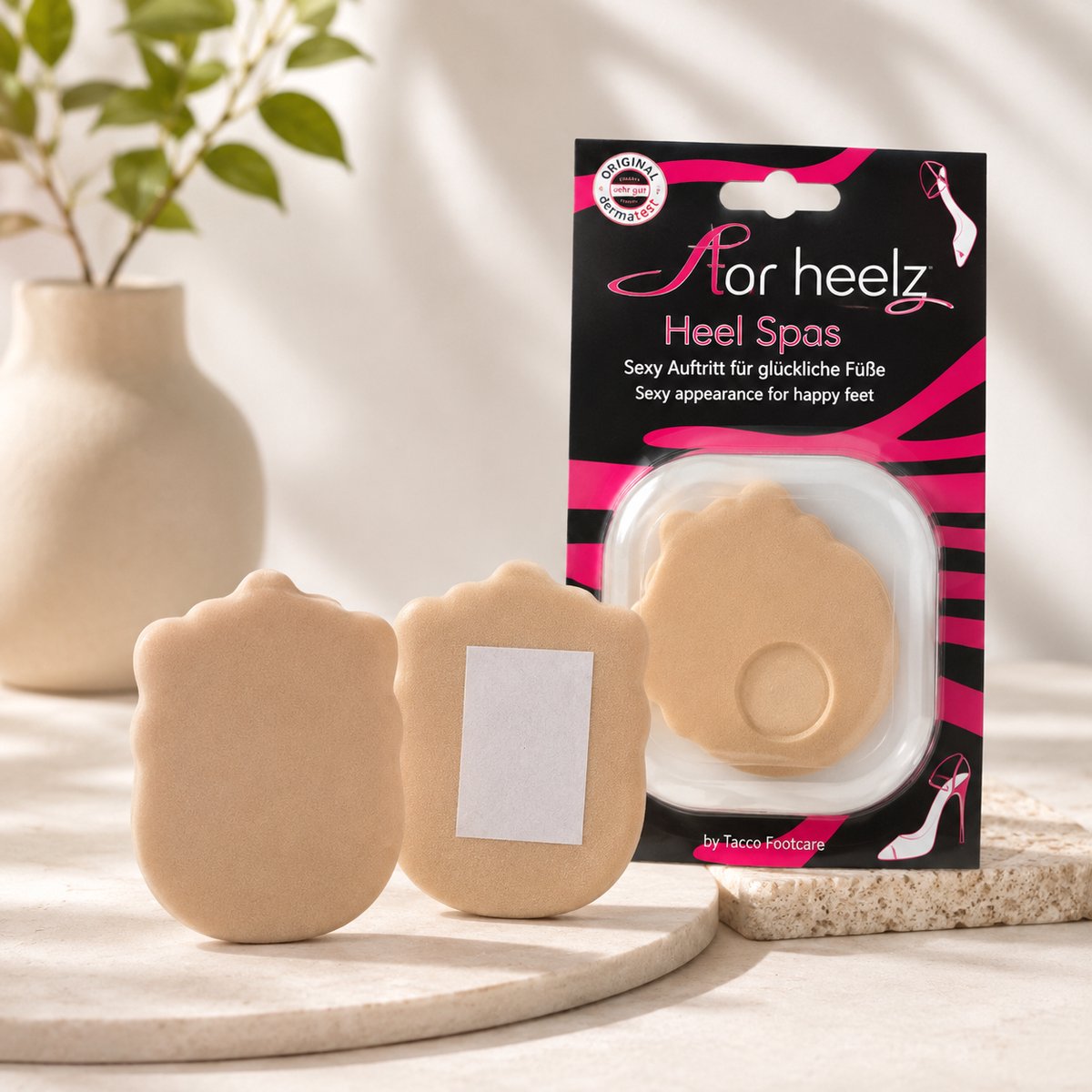Tacco Star Heelz - Heel Spas - Inlegzolen - Unisize - Zacht - Discreet - Antibacterieel - Schokdempend - Vrouwen/Dames - Hakken