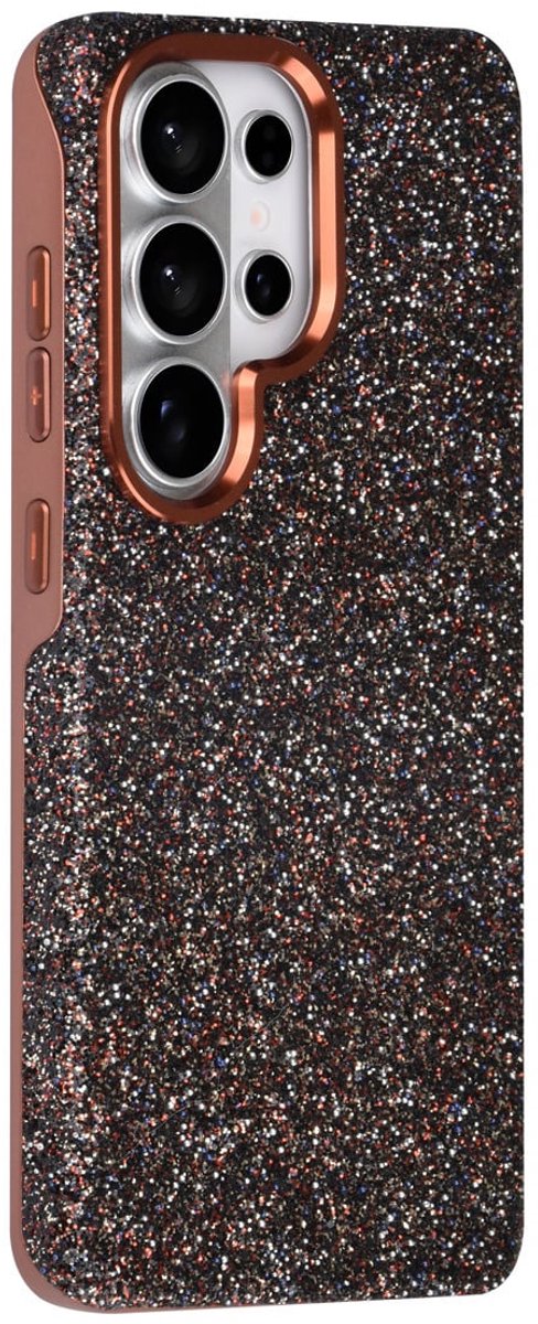 TUNIQ Backcover hoesje voor Samsung Galaxy S26 Ultra - Glitter Magsafe TPU+PC - Bruin