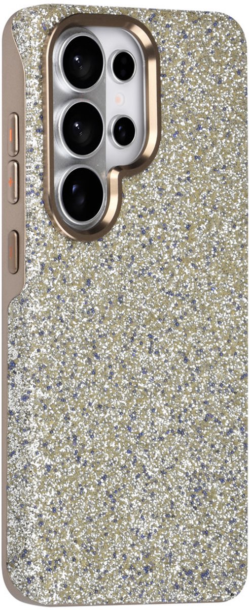 TUNIQ Backcover hoesje voor Samsung Galaxy S26 Ultra - Glitter Magsafe TPU+PC - Zilver