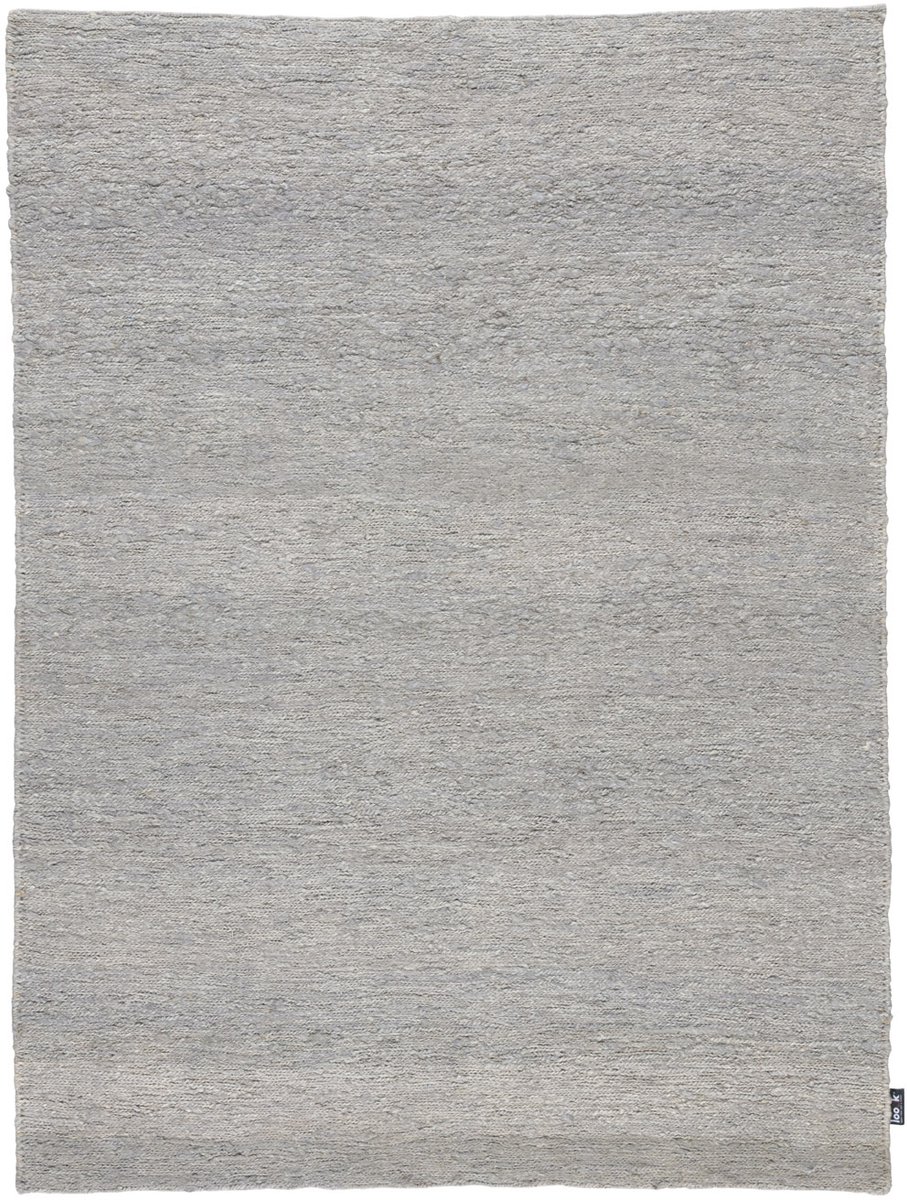 Lino Terra Grey Tapijt 250x350cm - Natuurlijk Hennep Vloerkleed - Vlakgeweven Laagpolig Tapijt - 100% Hennep – 3,5 kg/m²
