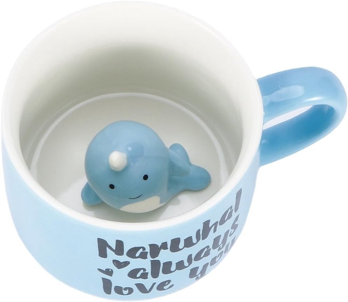 Schattige 3D Wal Mokken, Unieke Keramische Koffiemok voor Kinderen en Vrouwen, Perfecte Cadeau voor Walvisliefhebbers, 350ml Inhoud