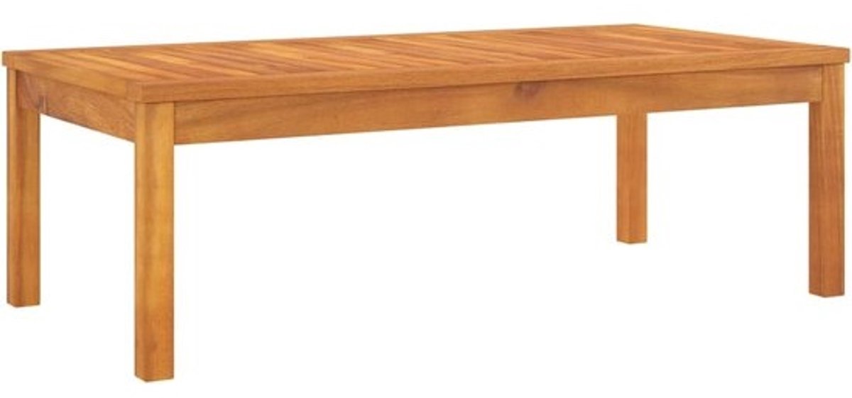 Salontafel Hout - Buitenmeubel - Buiten Ontspannen - Massief Acacia - 100x50x33 cm - Natuurlijk