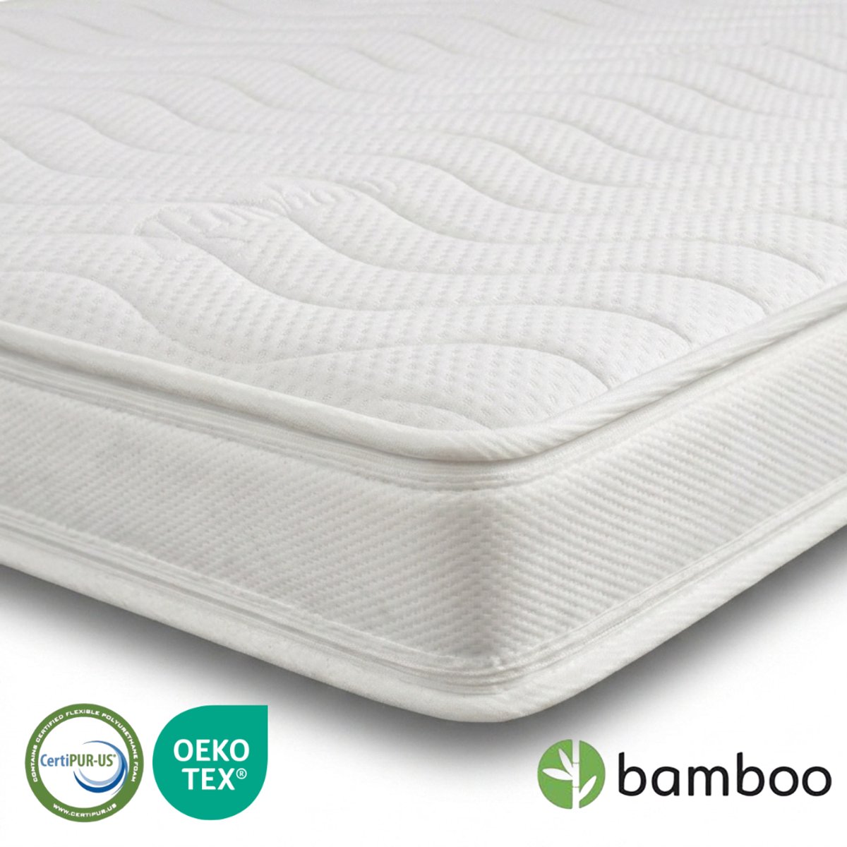 MIA Sleep® Topper XXL - Hotel Topper 120x200 - Crica 12 cm dik - Luxe Bamboo Hoes - HR45 Koudschuim Hybride GEL - Orthopedisch - Afritsbaar - Ventilerend - Wasbaar