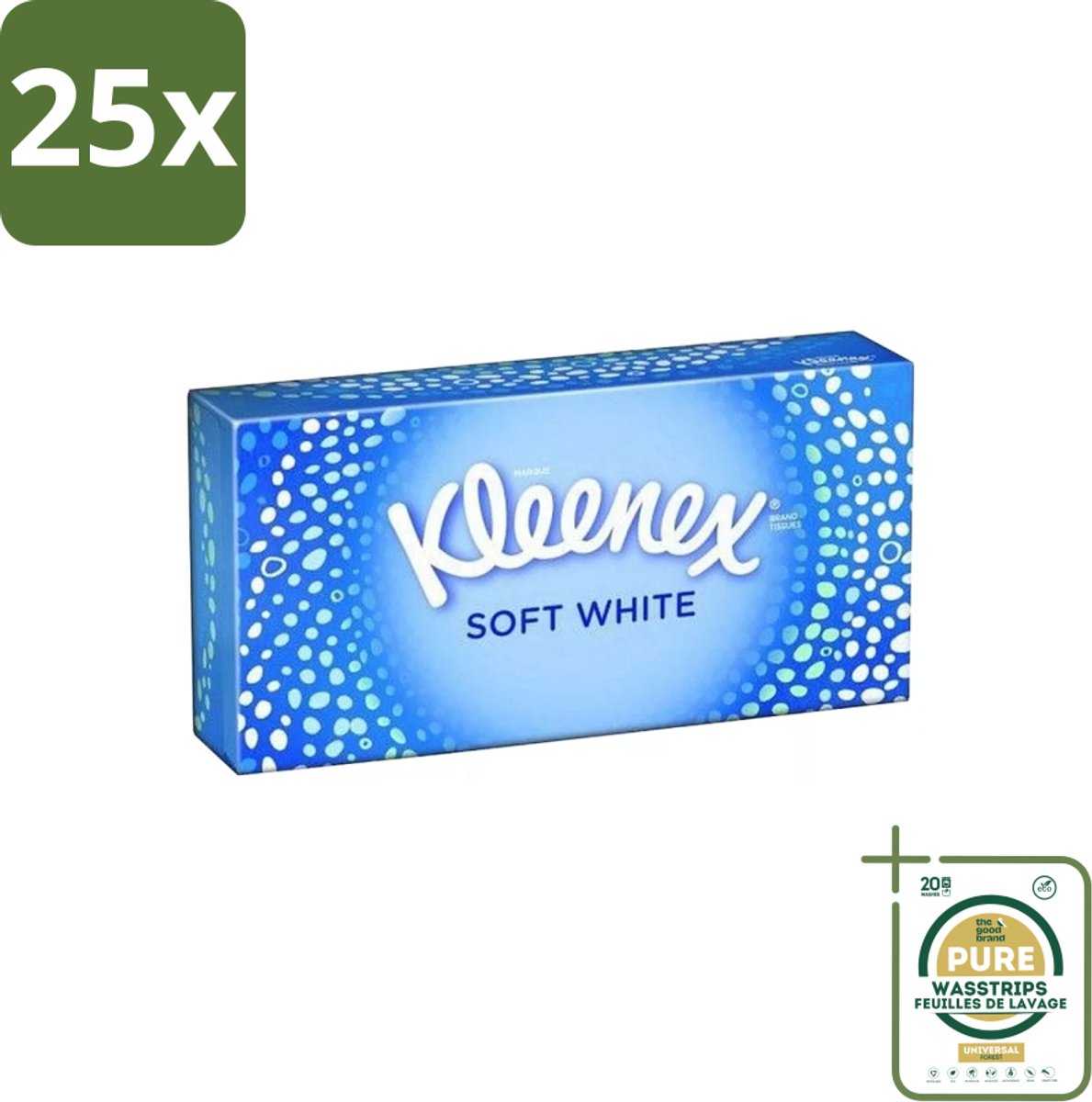 25 x Kleenex - Tissues - Soft White - 70 Tissues - Grootverpakking - Kleenex Tissues - Tissue - Tissuepapier - Tissue Voor Verkoudheid - Tissue Voor Neus