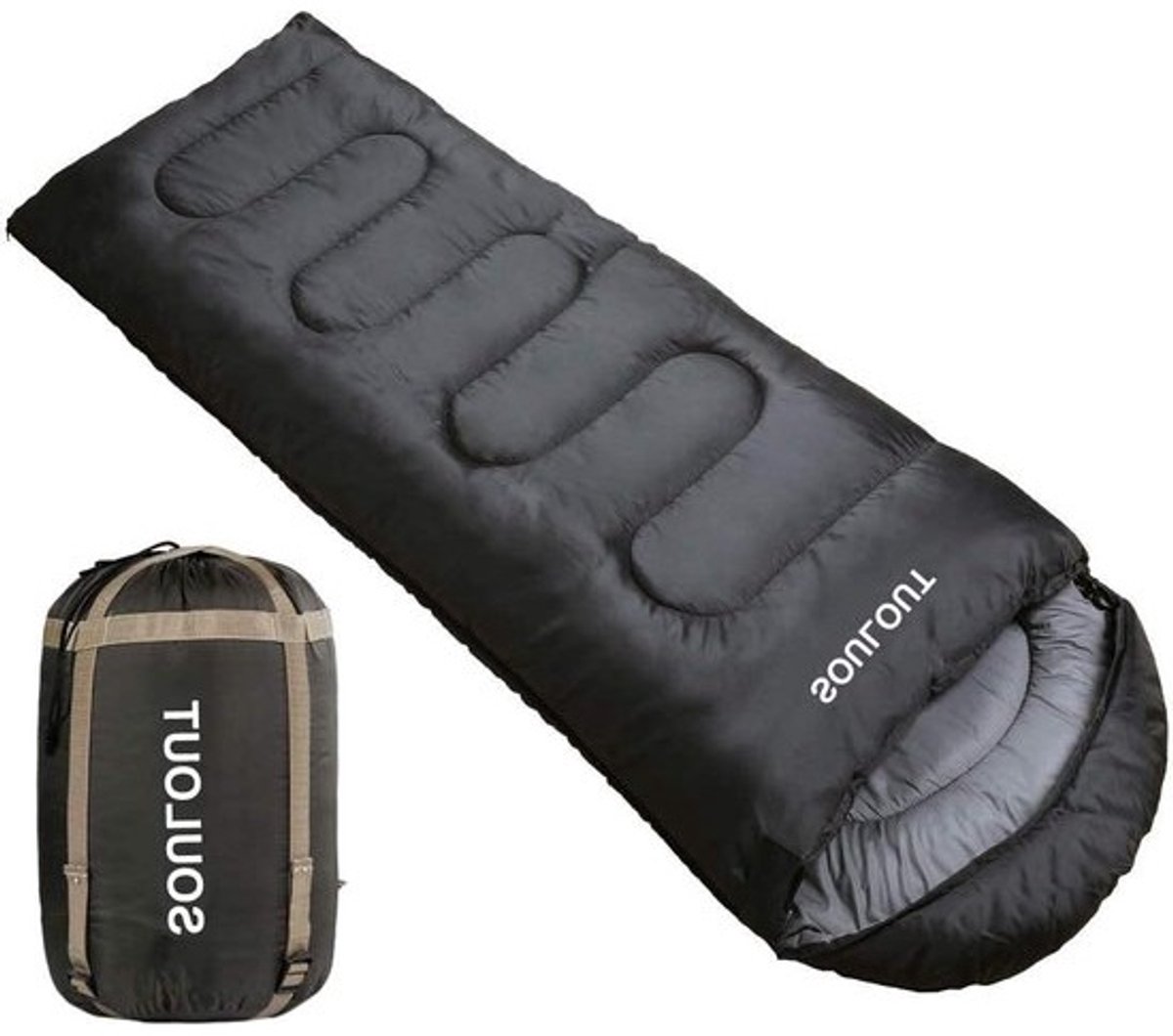 Slaapzak 4 seizoenen warm koud weer lichtgewicht draagbaar waterdicht met compressiezak voor volwassenen en kinderen - kamperen backpacken Slaapzak voor camping
