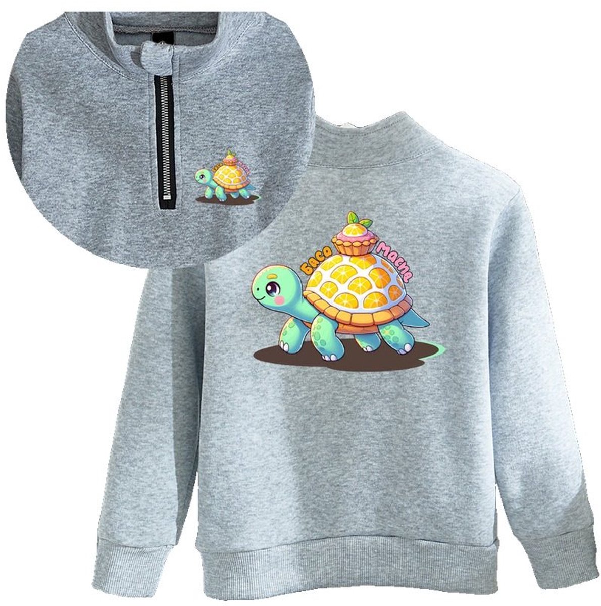 Currero Quarter Zip Jongens Sweater Met Rits Jumper Quarterzip Hoodie Jongen Warme Trui Vest Lang Coltrui 10 Jaar Grijs