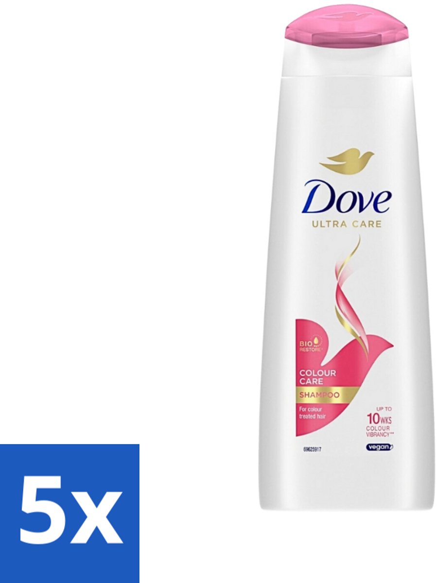 5 x Dove Ultra Care - Color Care - Shampoo - Geverfd Haar - 250 ml - Kleur Behouden - Gekleurd Haar - Haar Verzorging - Haar Reinigen - Haar Herstel