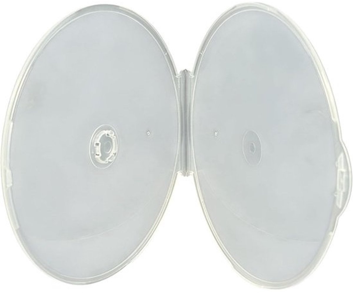 100 x CD Clear Clam Shell Opbergkoffers voor 1 Schijf