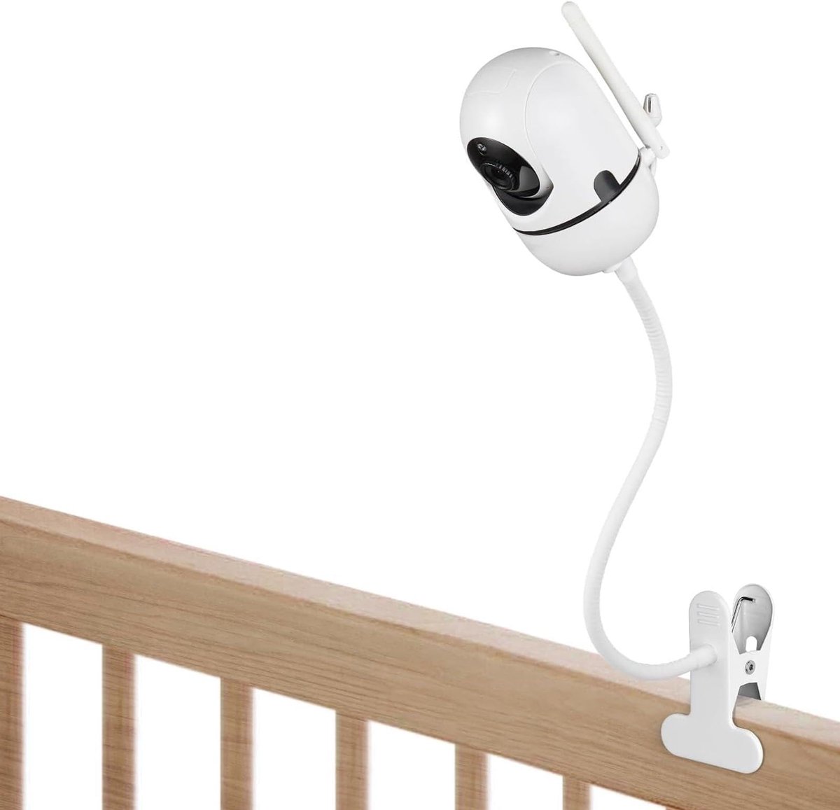 VBESTLIFE Baby Monitor Crib Mount, 11,8 Inch Flexibele Aluminiumlegeringhouder met Veilige Klem, Past 2 Inch Dikke - ShopVlot