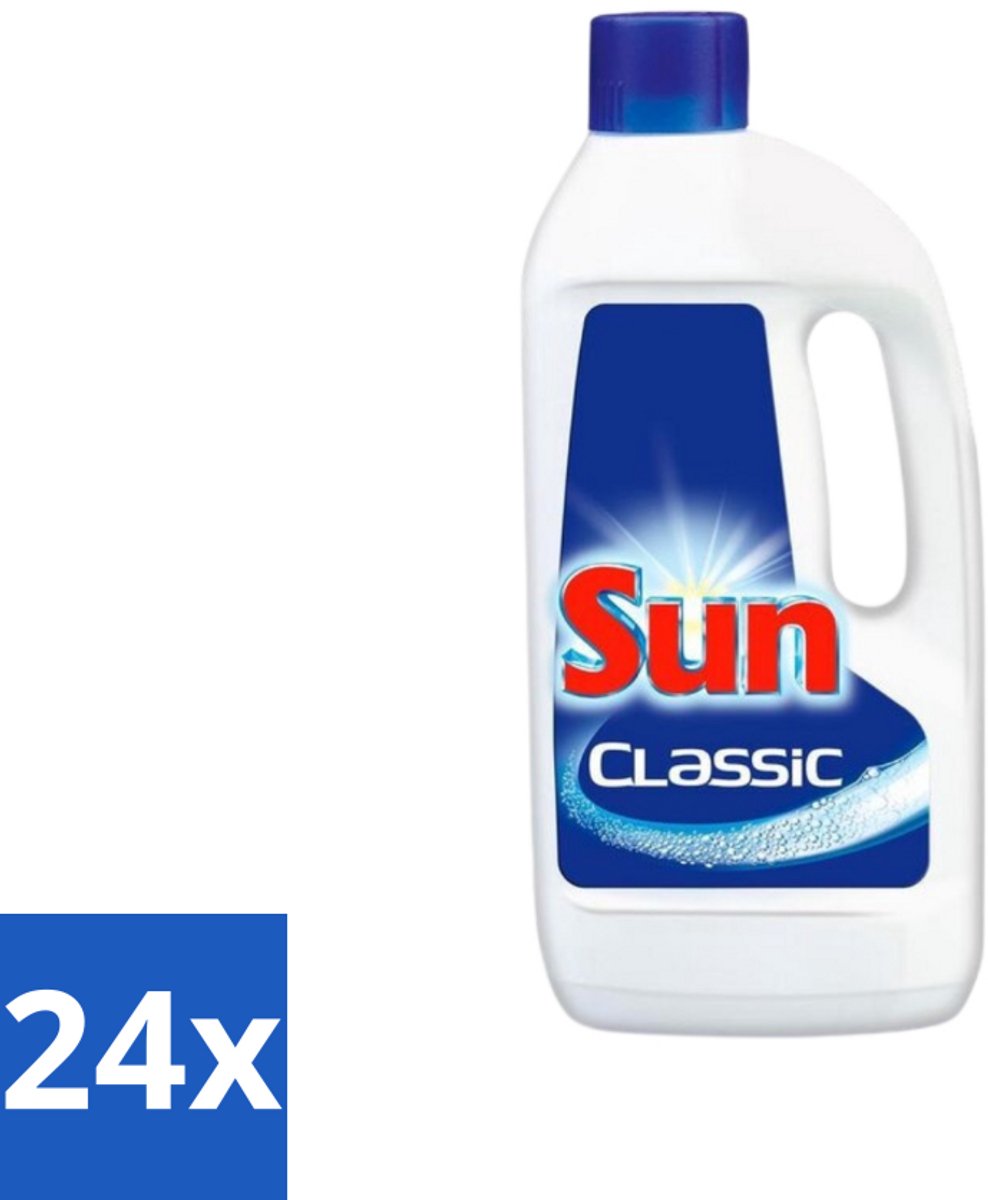 24 x Sun Classic - Vaatwasmiddel Gel - 75 Wasbeurten - Vaatwasmiddel - Vaatwasser - Vaatwasgel - Schoon Vaat - Vloeibaar Vaatwasmiddel