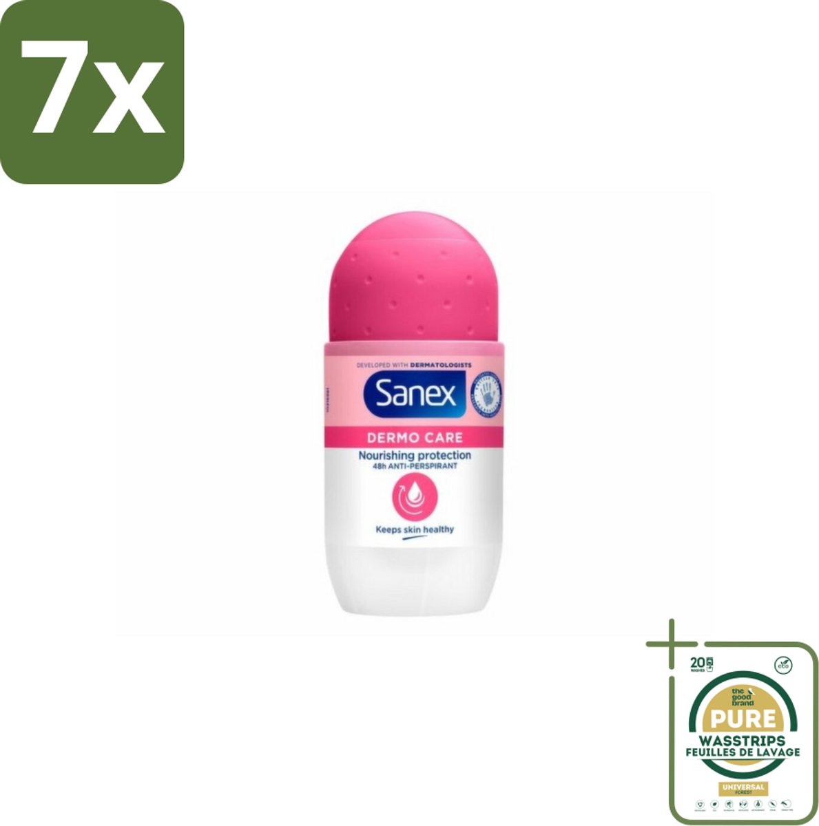 7 x Sanex – Deodorant Roller – Dermo Care 48H Antiperspirant - 50 ml - Grootverpakking - Koffie - Koffiezetapparaat - Koffiezetapparaat