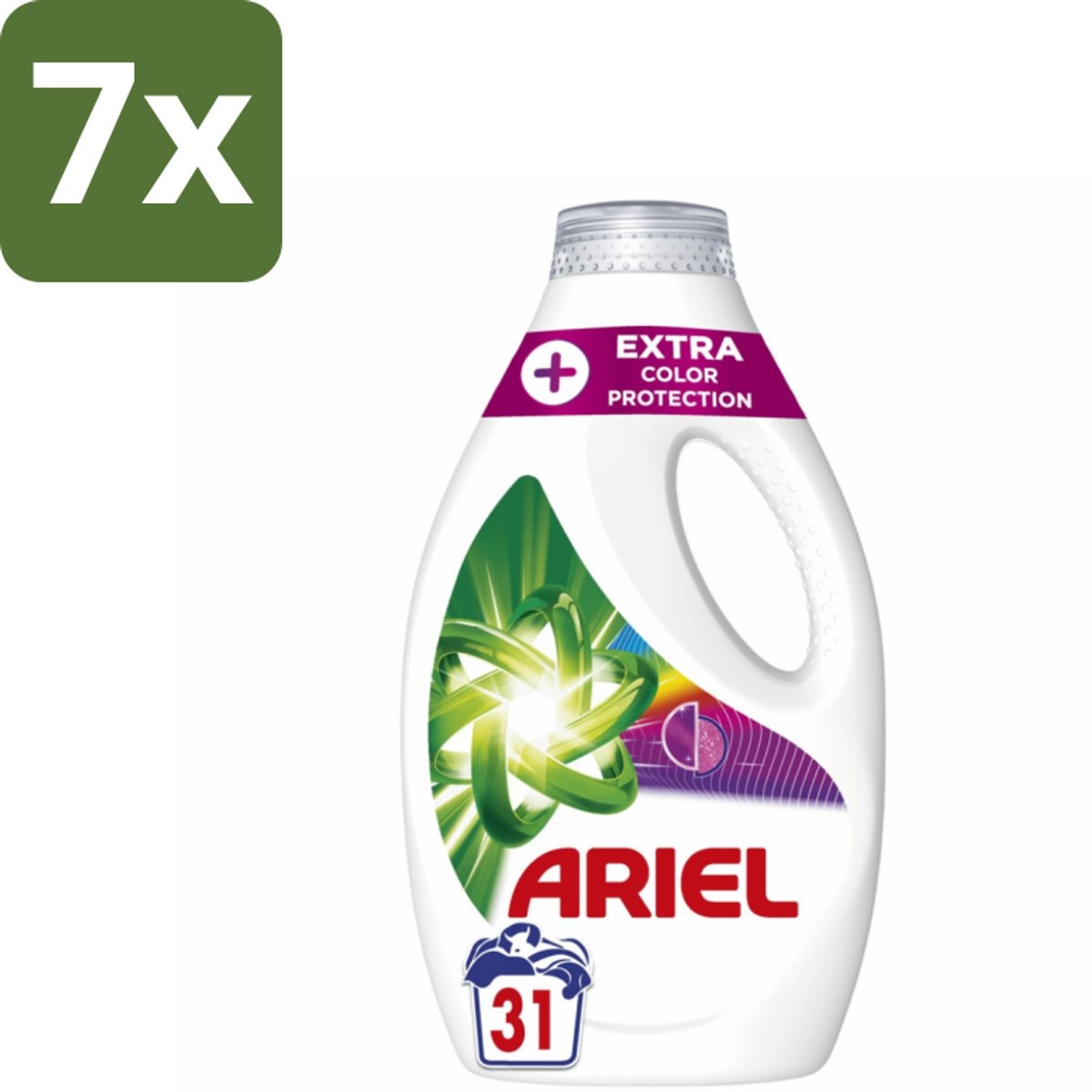 7 x Ariel Original - Extra Kleurbescherming - Vloeibaar Wasmiddel - Gekleurde Was - 31 Wasbeurten - Kleurbescherming - Wasmiddel - Gekleurde Was - Koud Wassen - Vezelverjonging