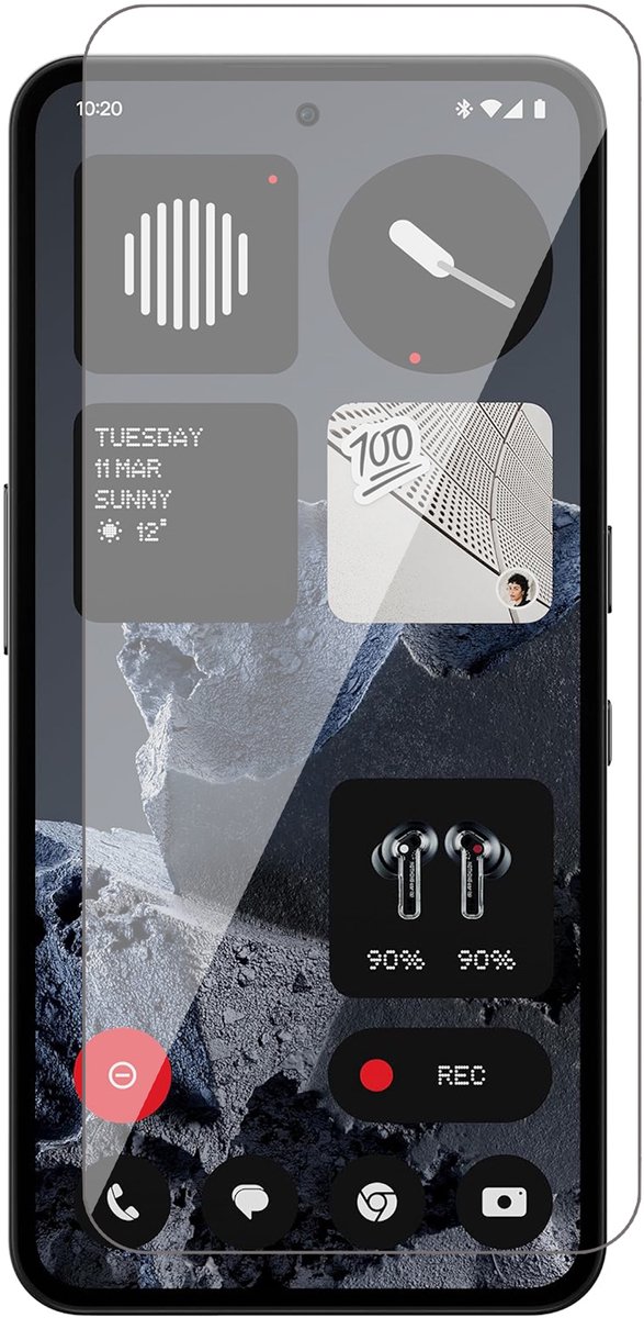 Screenprotector geschikt voor CMF Phone 2a Pro – UltraClear Gehard Glas – Case Friendly – 9H Krasbestendig