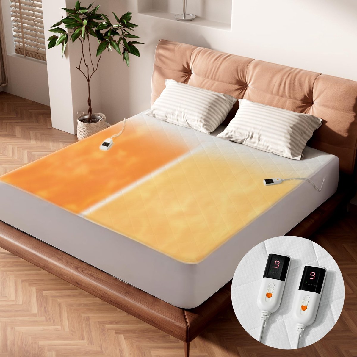 Solidchoice - Verwarmde Onderdeken 63x200 cm met Timer en 9 Instellingen