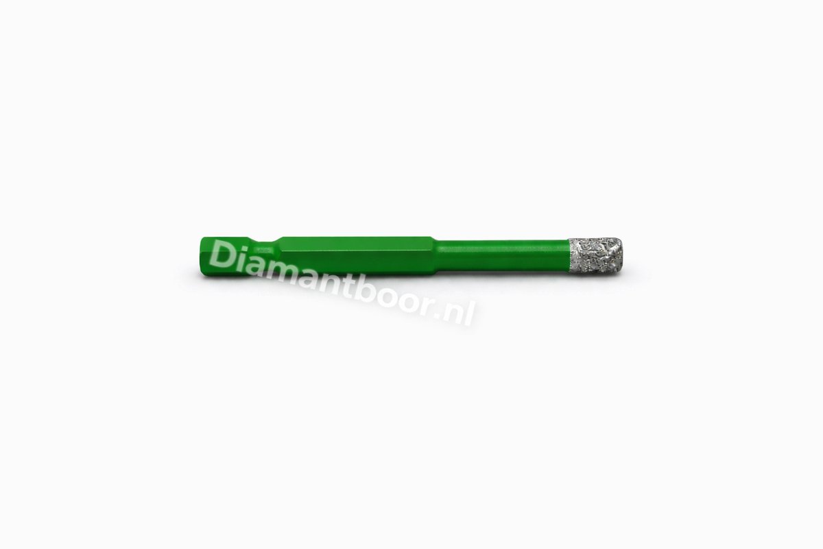 Diamant tegelboor 6 mm - HEX - Waxgevuld voor keramiek en natuursteen