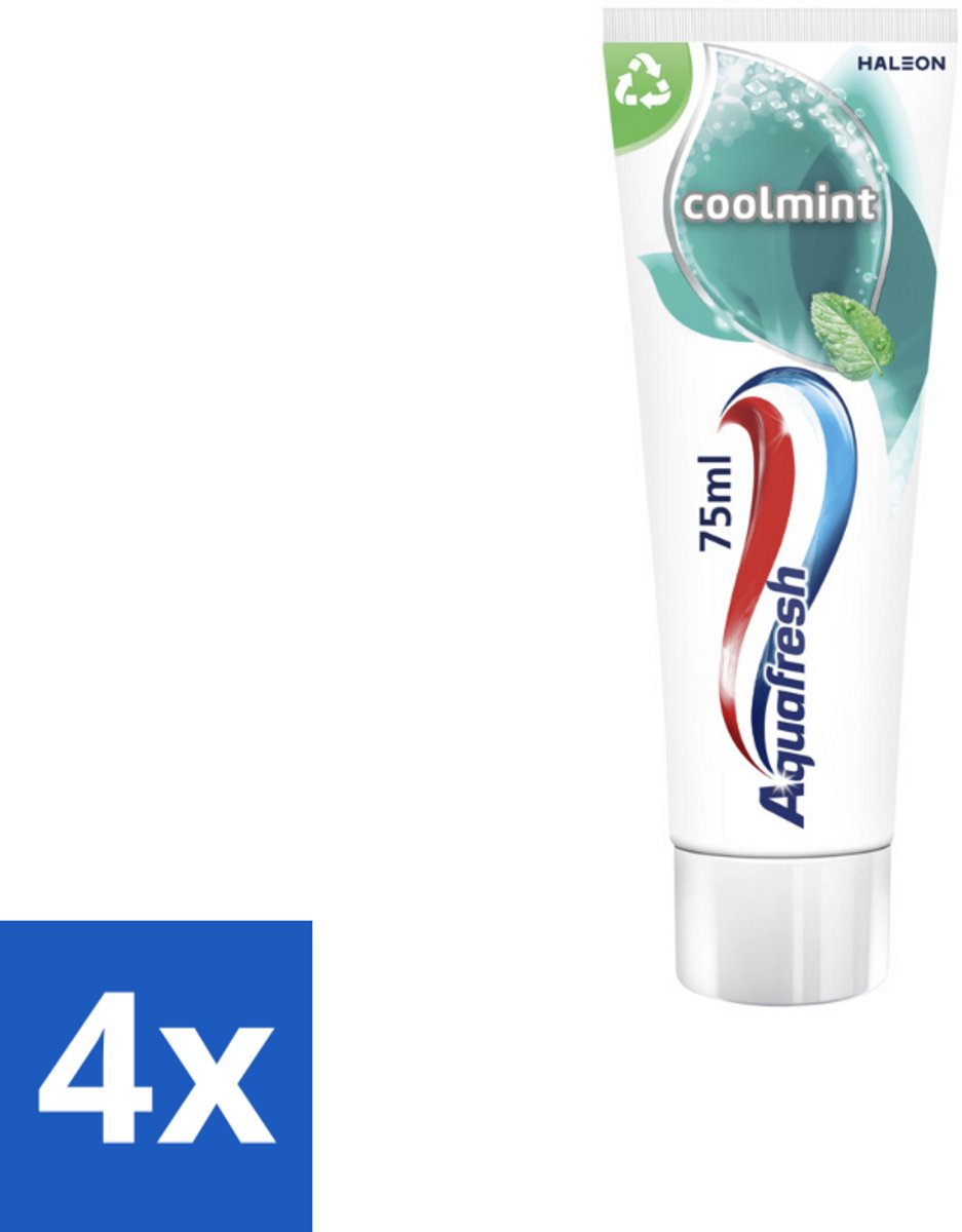 Aquafresh Tandpasta Coolmint 75 ml - Voordeelverpakking - 4 stuks