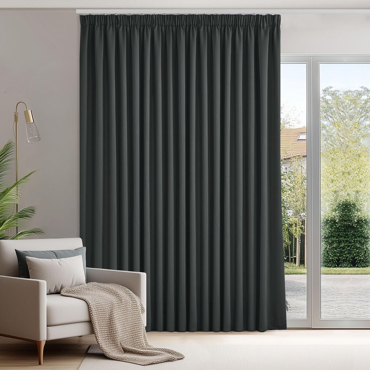 Solidchoice - Heat Resistant Gordijn 200×245 cm voor Privacy en Isolatie
