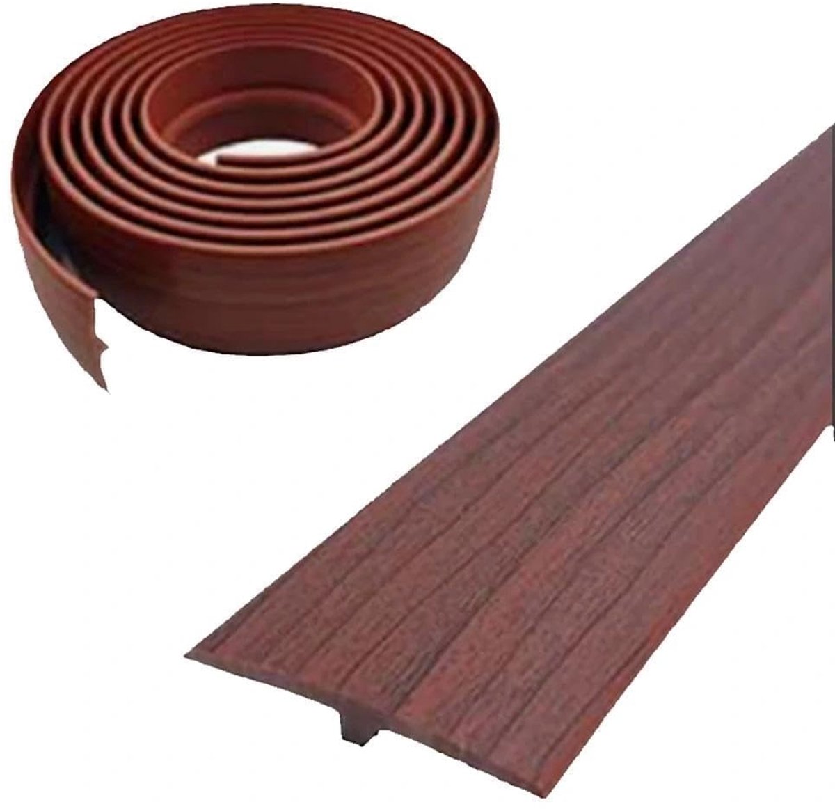 Solidchoice - Zelfklevend Overgangsprofiel van PVC voor Vloeren 5 x 300 cm