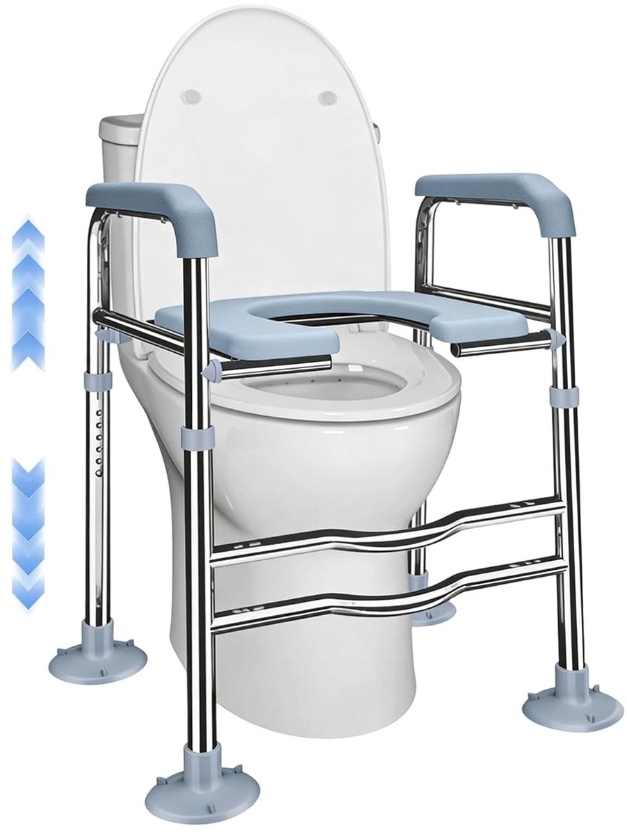 Solidchoice - Verhoogd Toiletzitting met Armsteunen voor Senioren