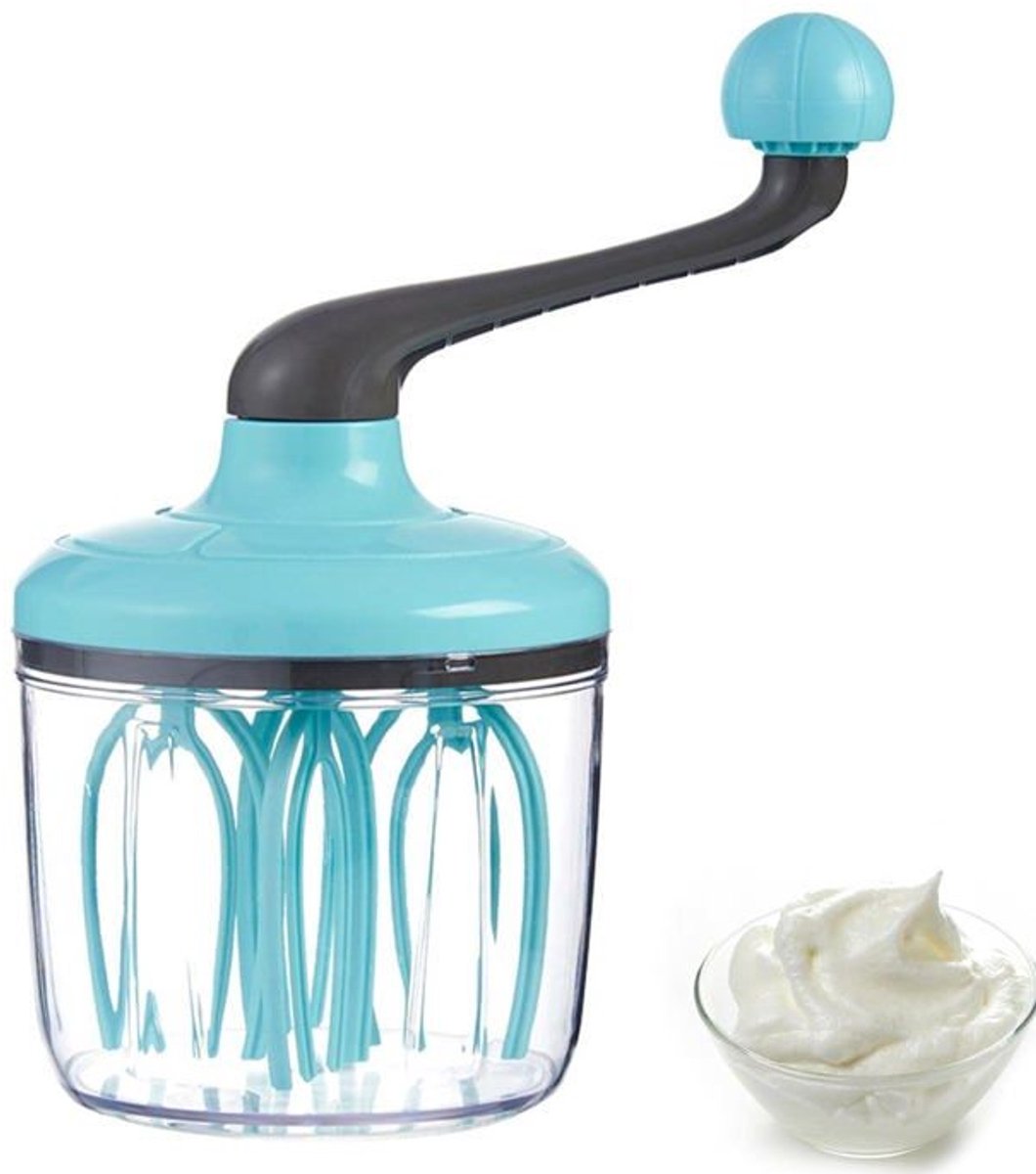 Handmixer voor in de keuken - 1 stuk, garde voor slagroom, eieren en andere gerechten - Wit