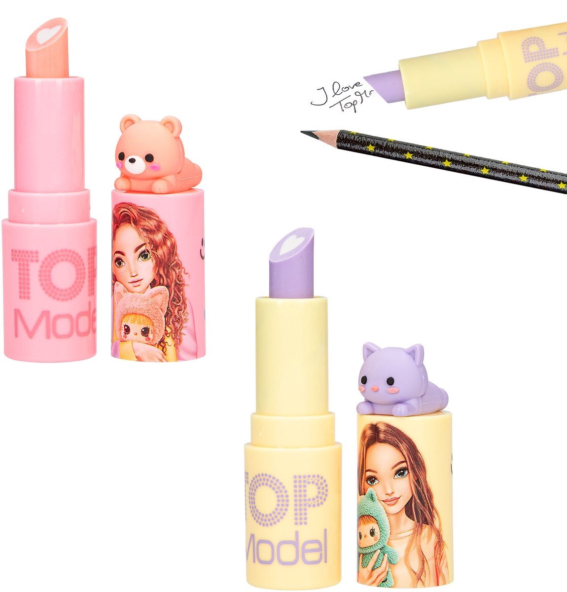 Depesche - TOPModel lippenstiftgum met topper - 1 stuk