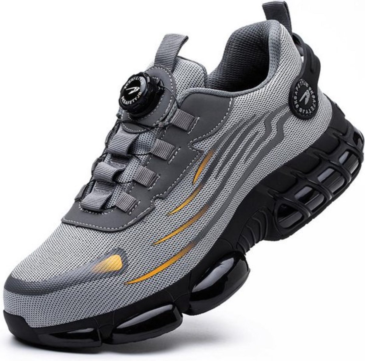 Selevie Veiligheidsschoenen - Werkschoenen voor Dames en Heren - Stalen Neus - Sneaker - Ademend en licht design - Maat 44 grijs