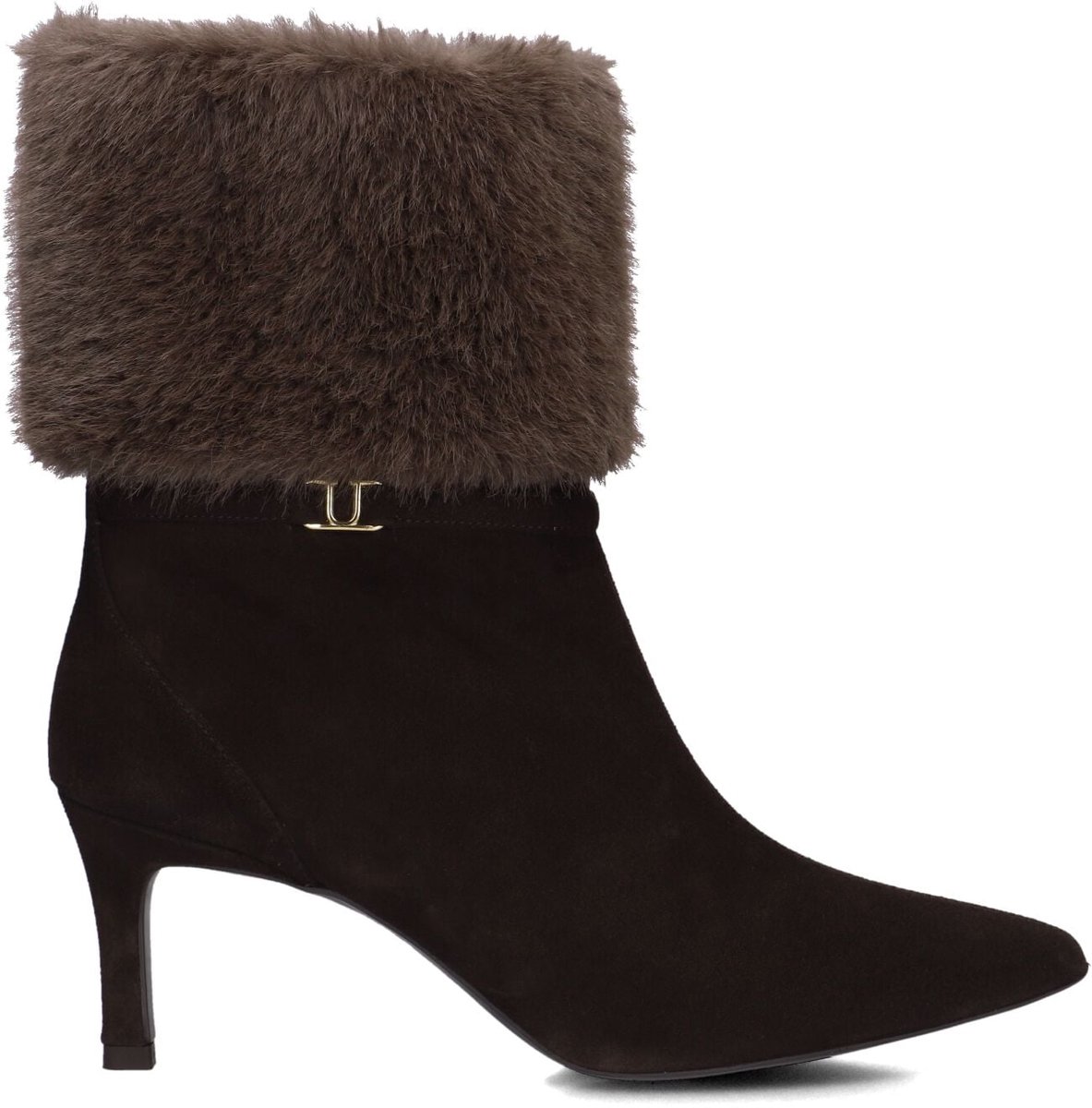 Unisa Luces Enkellaarsjes - Enkelboots met rits - Dames - Bruin - Maat 37