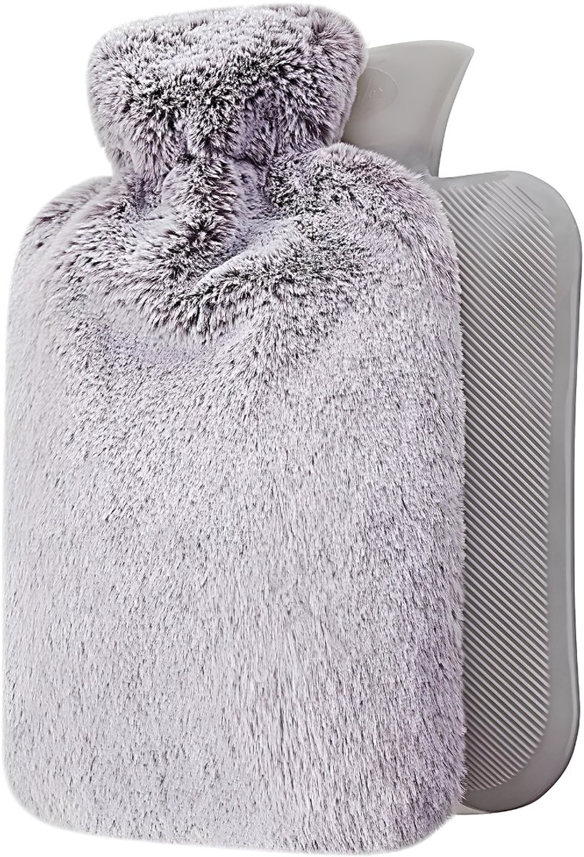 Lìon® Kruik - Warm Water Kruik - Warmwaterkruik - Grijs - 34cm x 22cm x 7cm