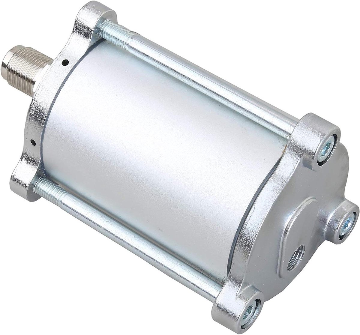 Luchtmotor - Hydraulische pomp - Werkplaatspers aandrijven - Onderdeel voor pompen - 1/4 inch schroefdraad - Zilver