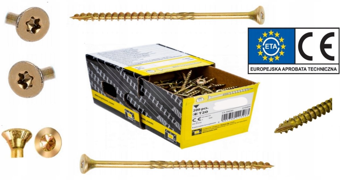 Domax Verbindingsschroeven Hout 6x240mm Torx Kegelkop 100st