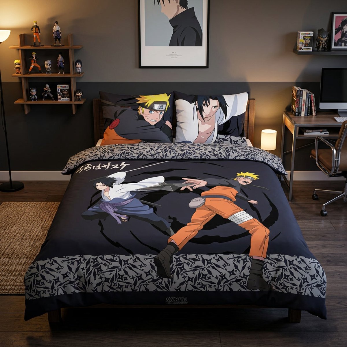 Naruto Shippuden Dekbedovertrek 220x240 cm + 2 kussenslopen 65x65CM