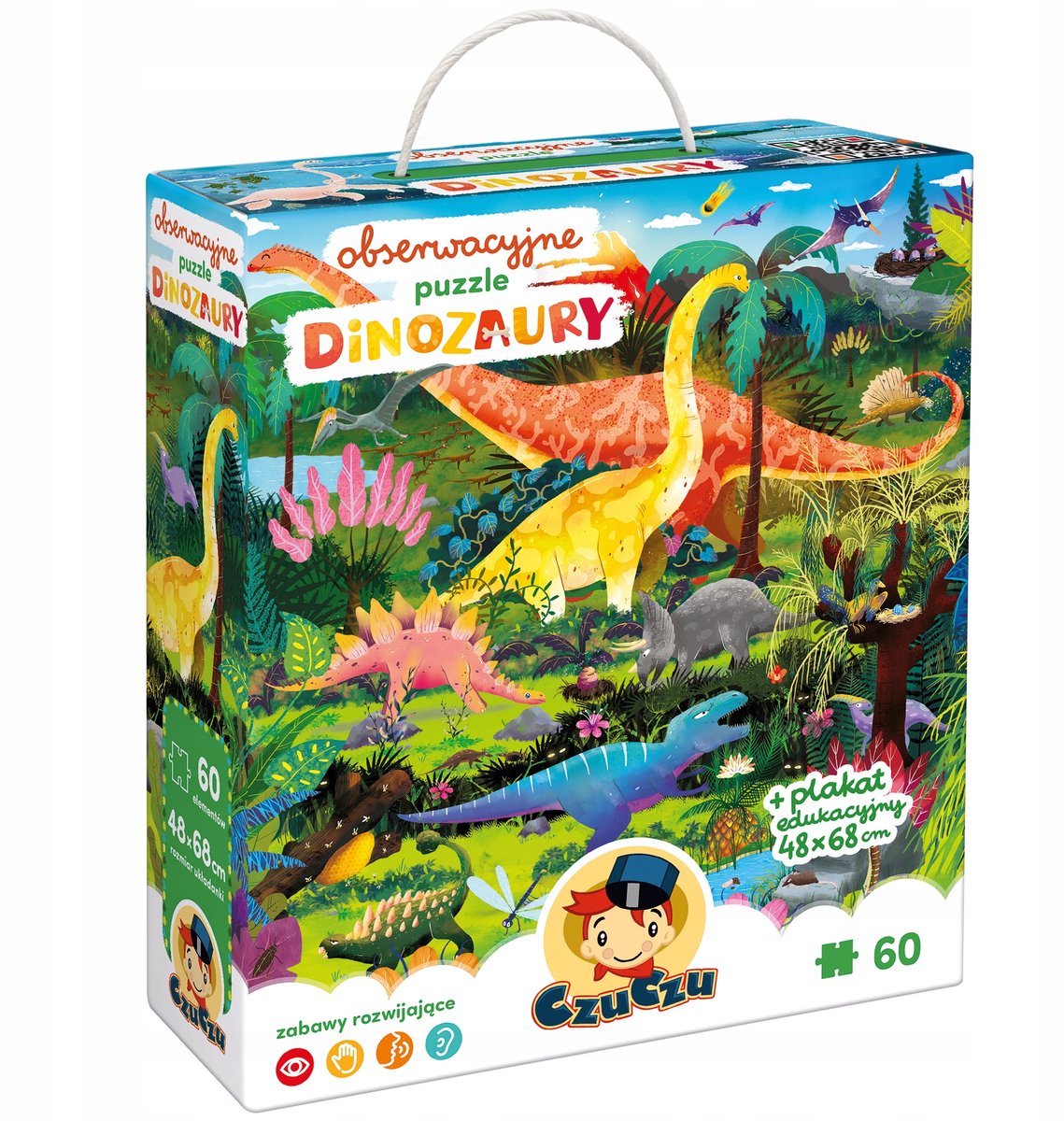 Dino Puzzel 60 Stukken - Educatief en Leuk voor Kinderen