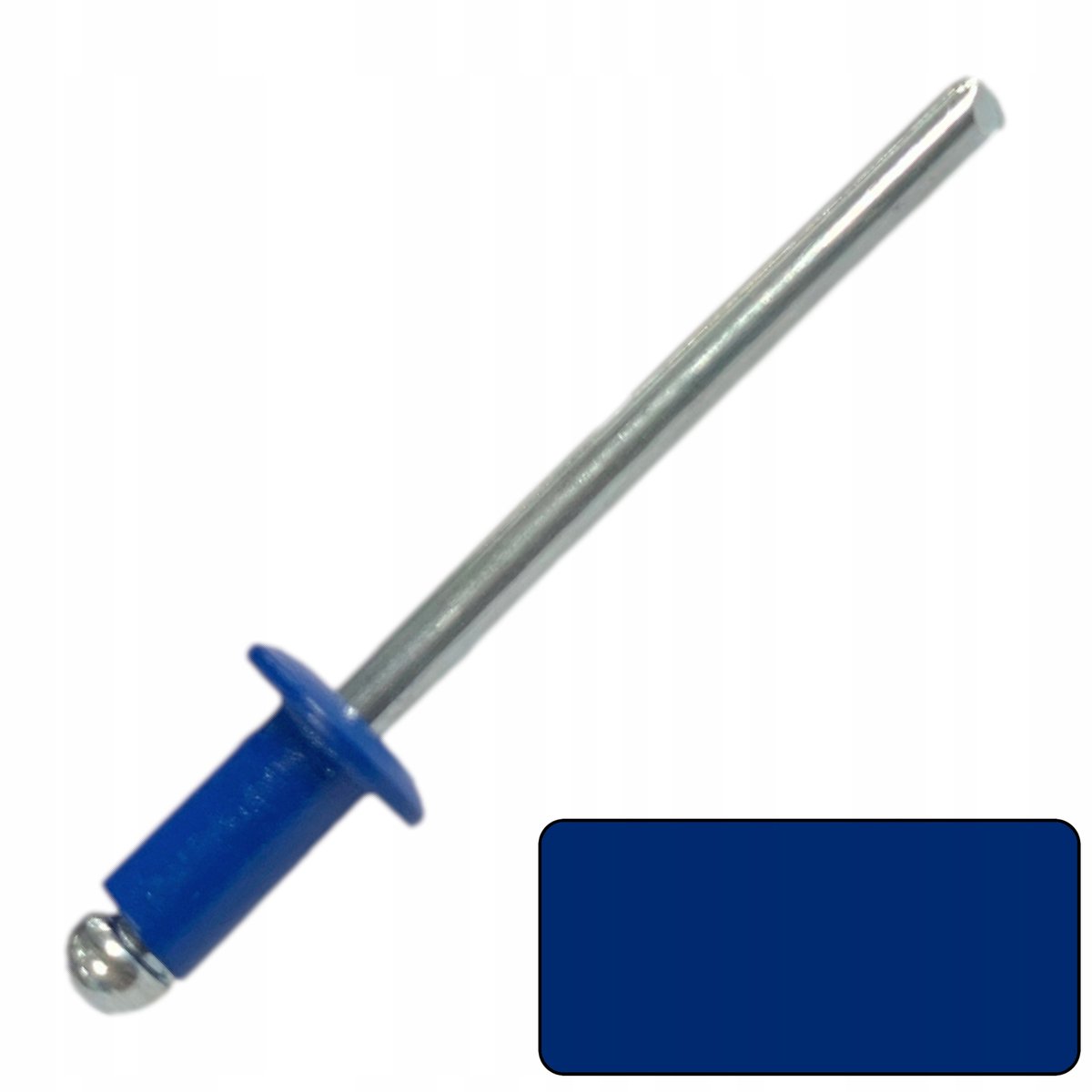 Merkloze blindklinknagels 4x10mm RAL5010 - 100 stuks blauw