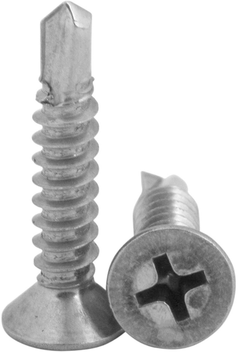 Zelfborende schroef RVS A2 4,8x16 mm - 5 stuks