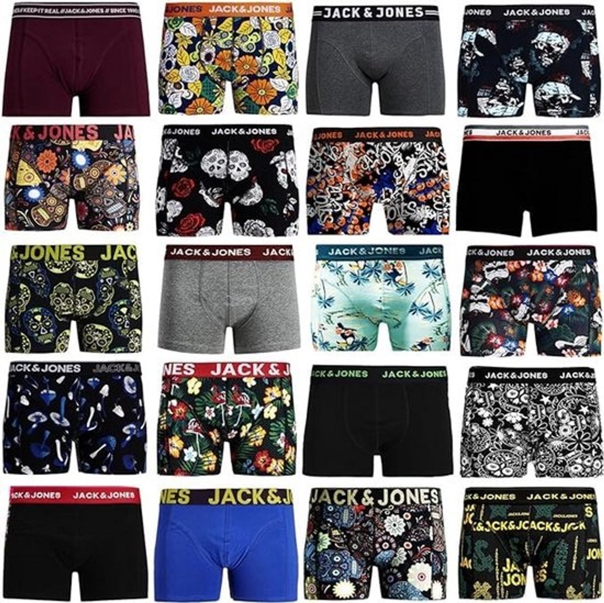 Set van 4 heren boxershorts van katoenmix voor comfortabele pasvorm