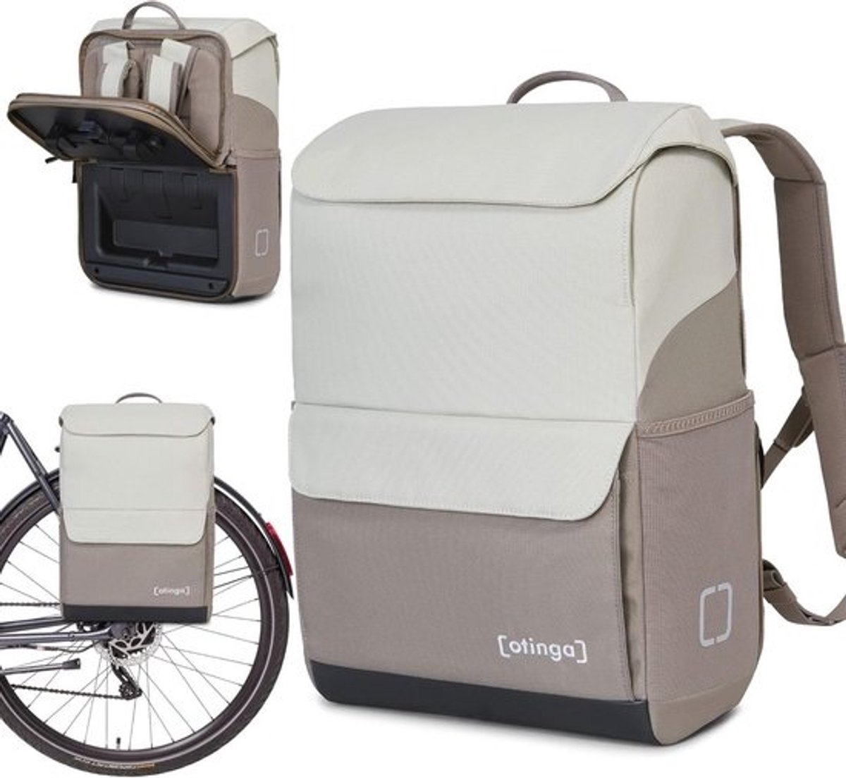 3-in-1 Fietstas en Rugzak - Waterdichte Bagagedragertas voor Fiets